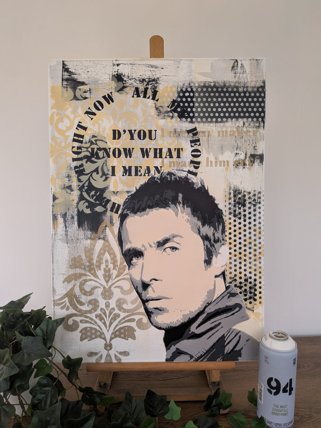 "D'you Know What I Mean" original canvas painting 60x42cm