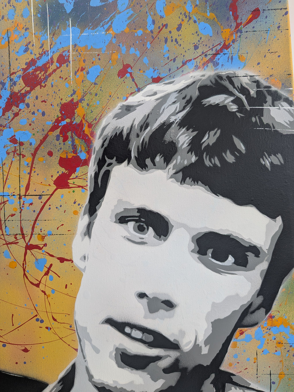 "Happy Mondays" original canvas painting 84x60cm