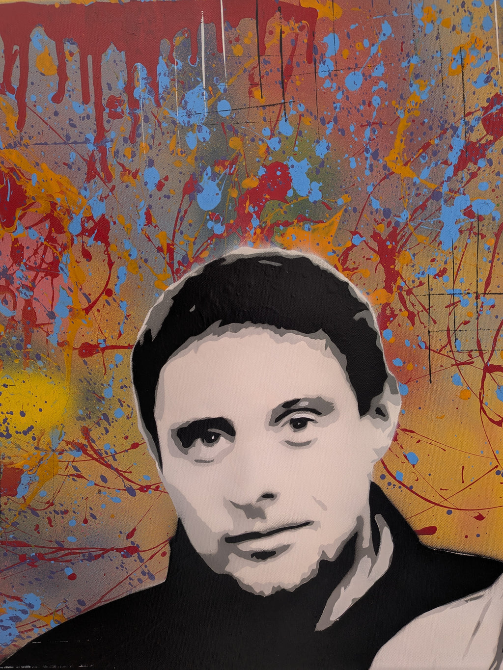 "Happy Mondays" original canvas painting 84x60cm