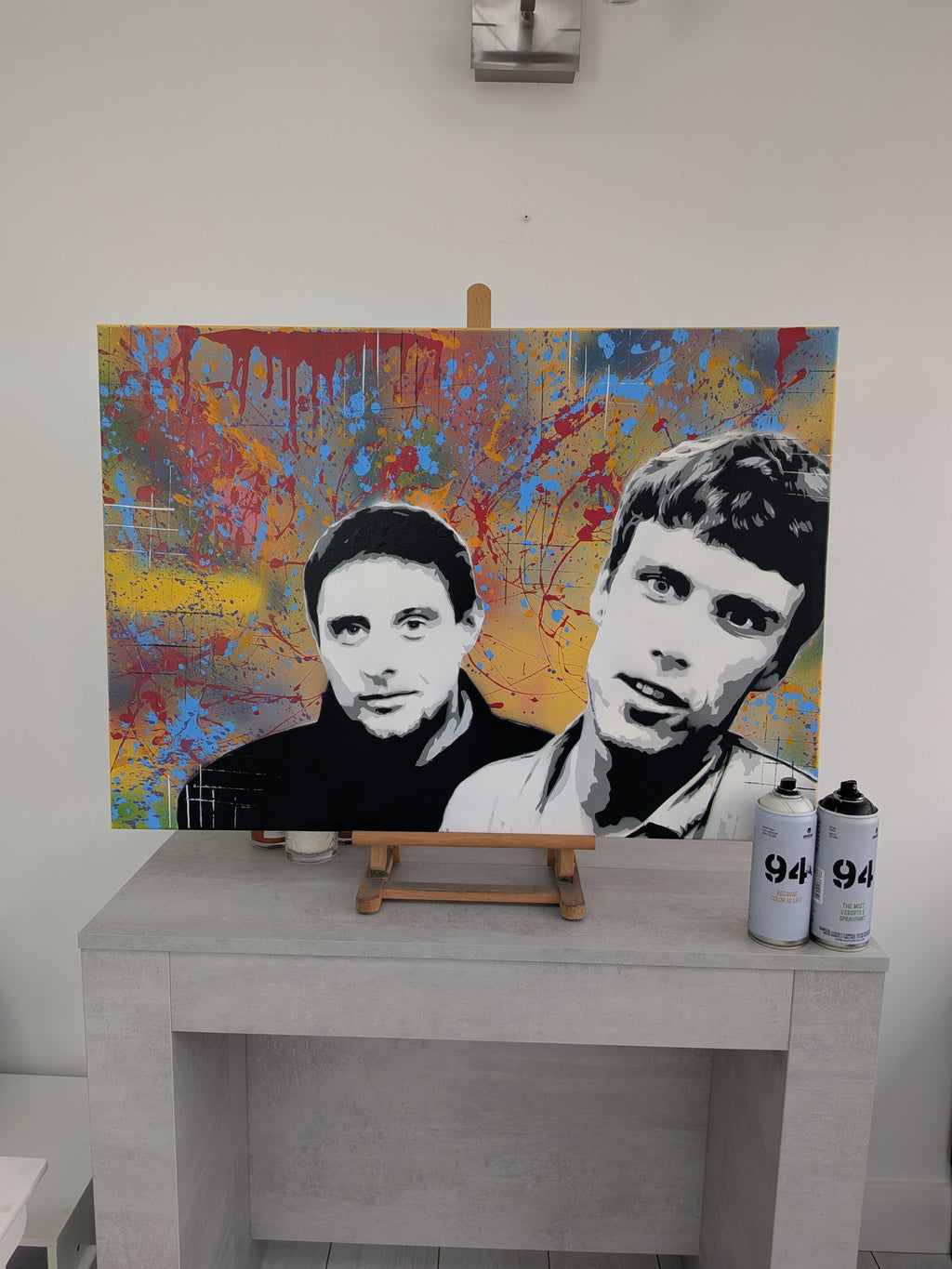 "Happy Mondays" original canvas painting 84x60cm