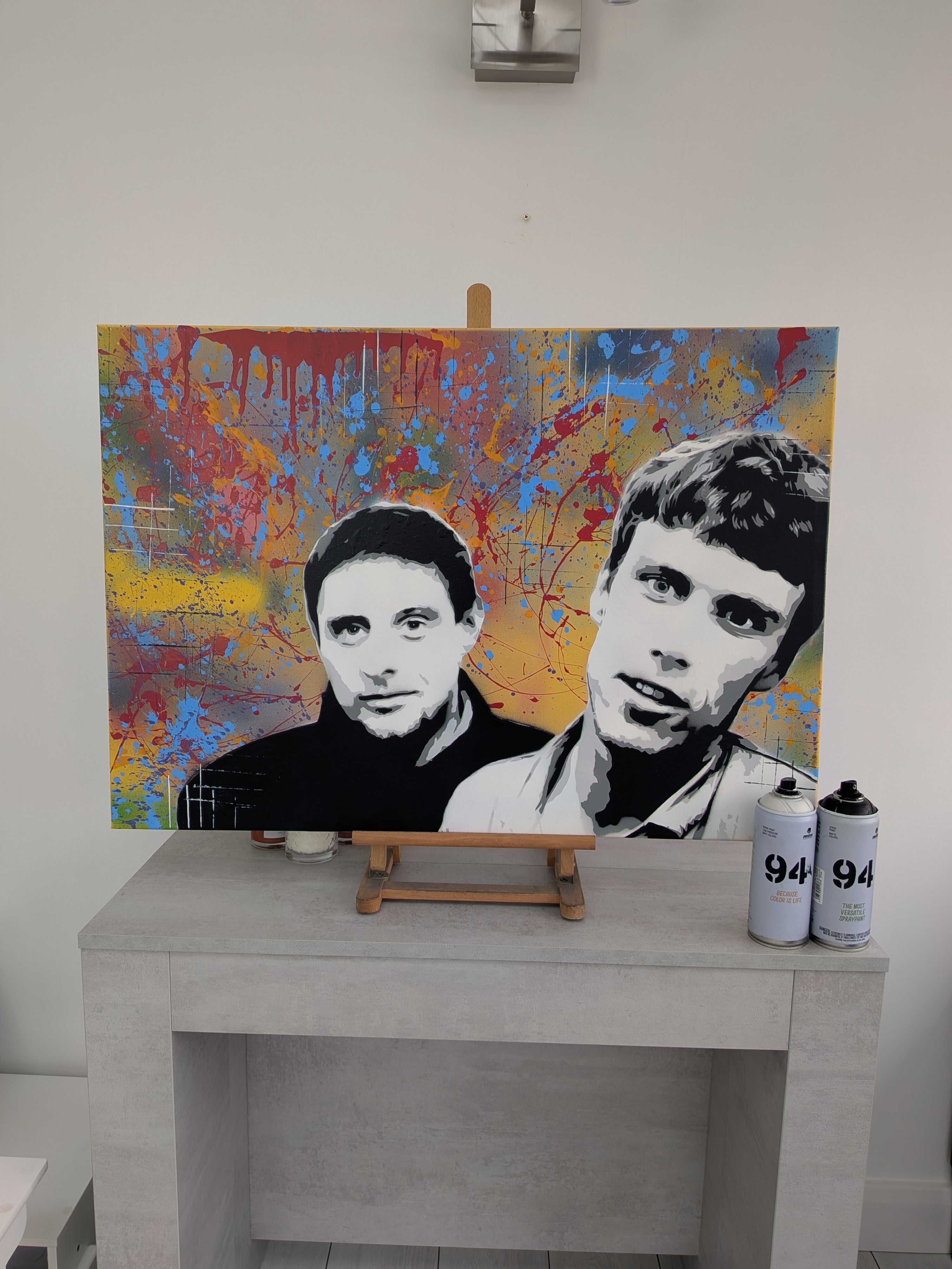 "Happy Mondays" original canvas painting 84x60cm