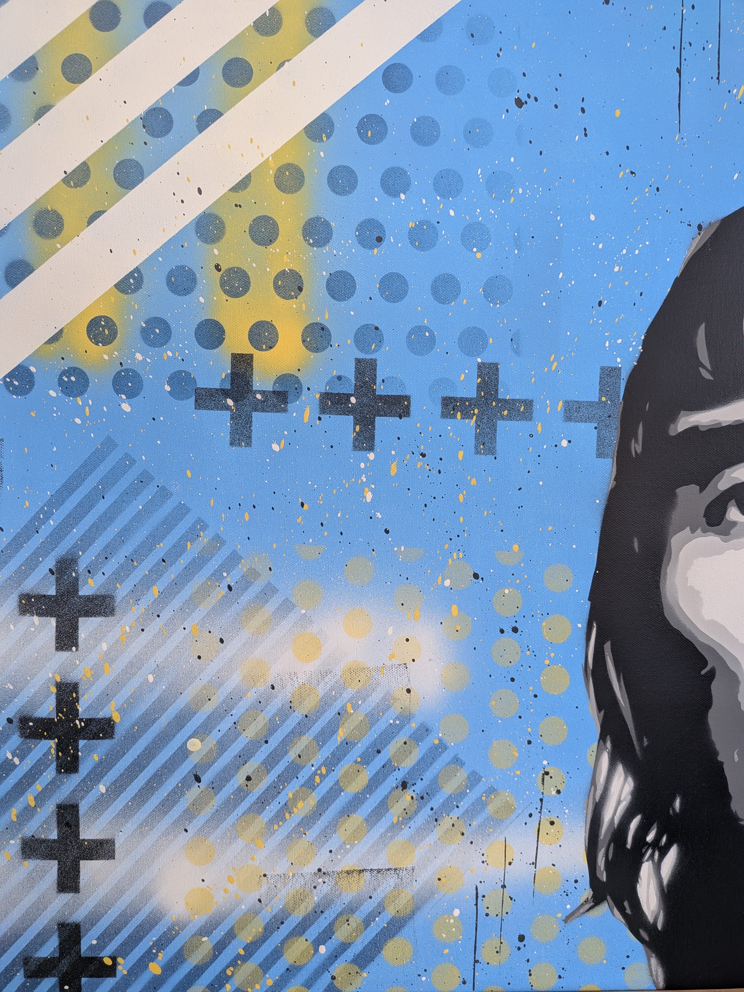 "Ian Brown" original canvas painting 84x60cm