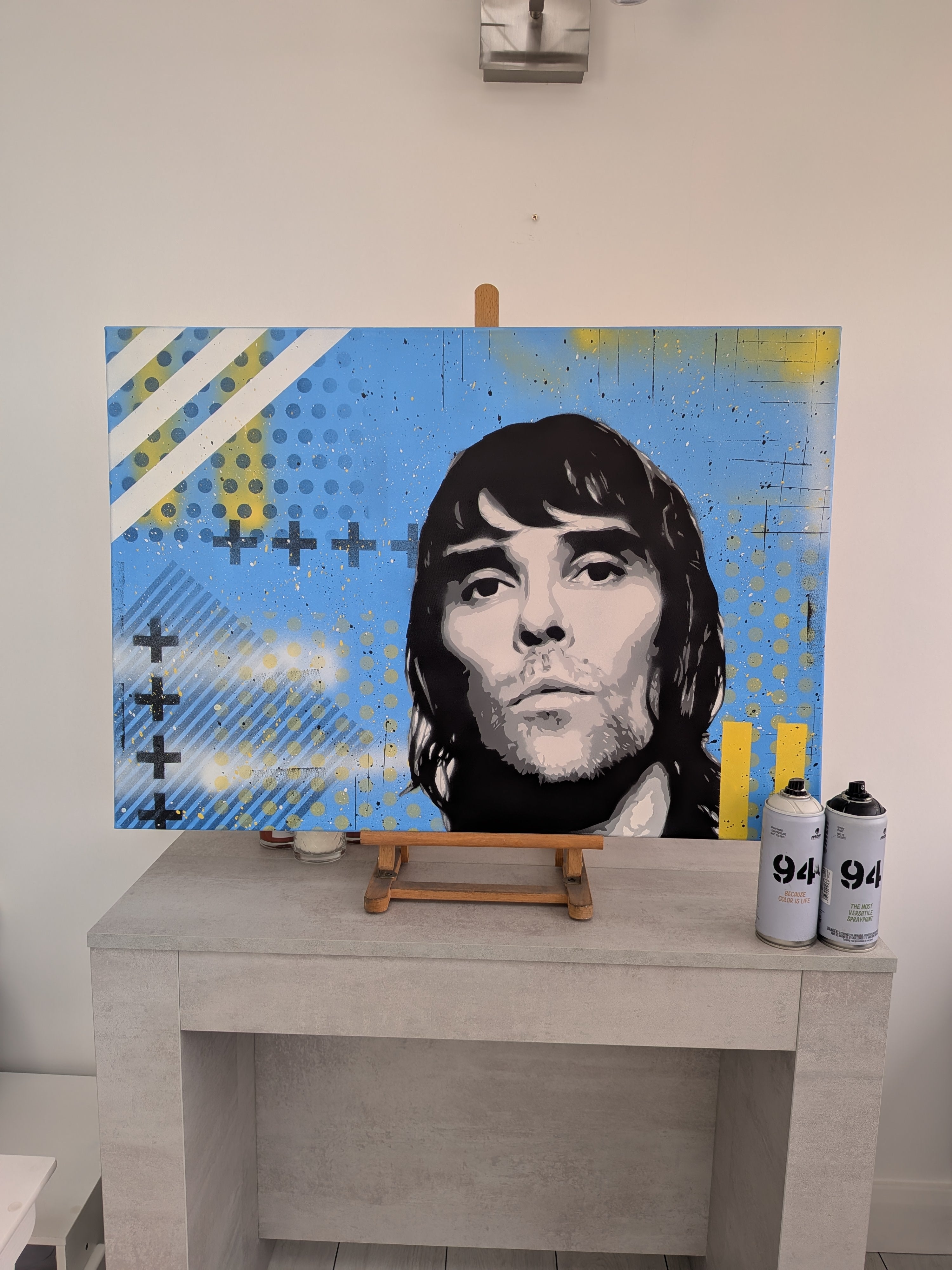 "Ian Brown" original canvas painting 84x60cm