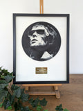 Ian Brown painted vinyl record