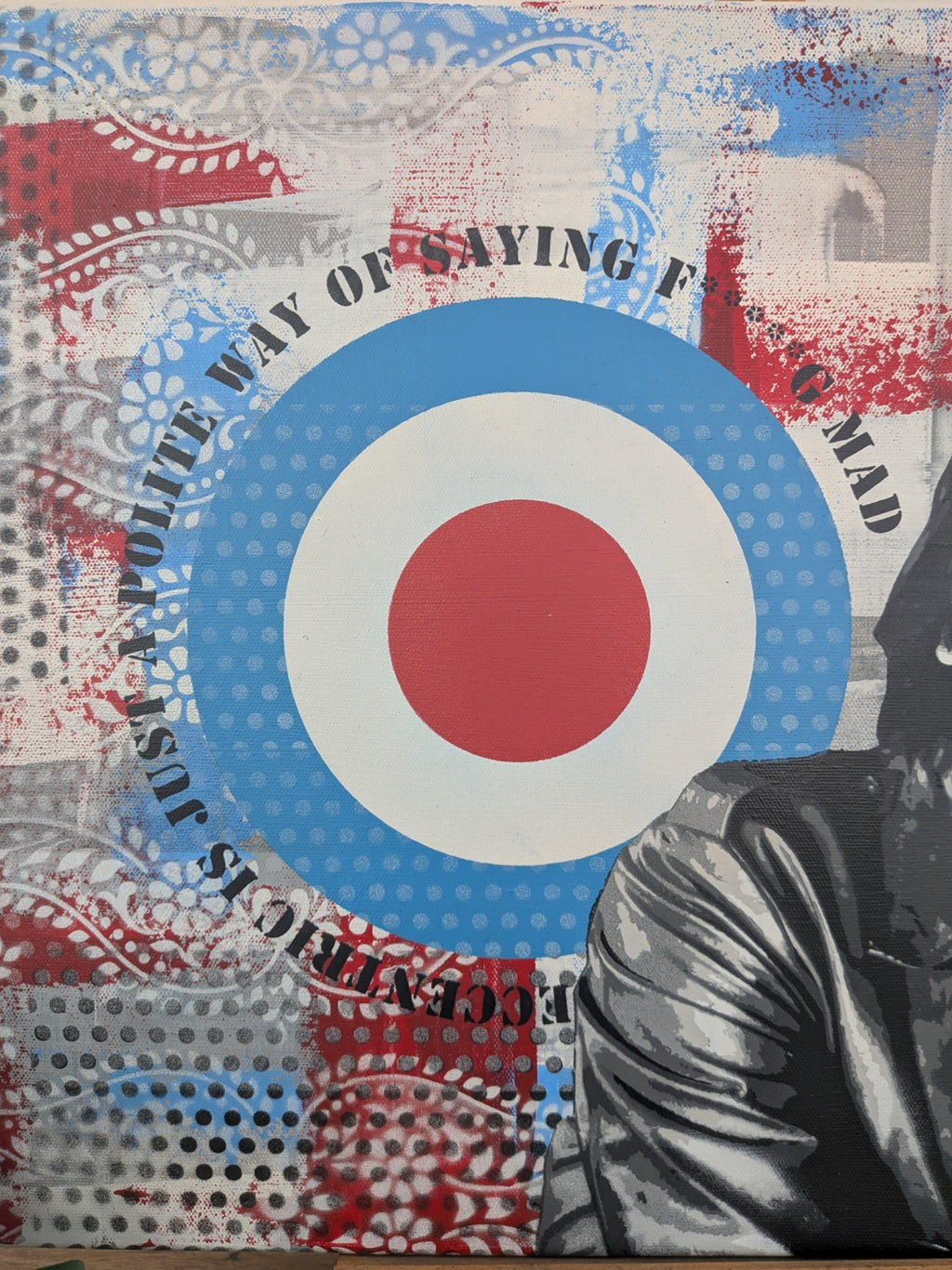 Keith Moon "Eccentric" original canvas painting 60x42cm