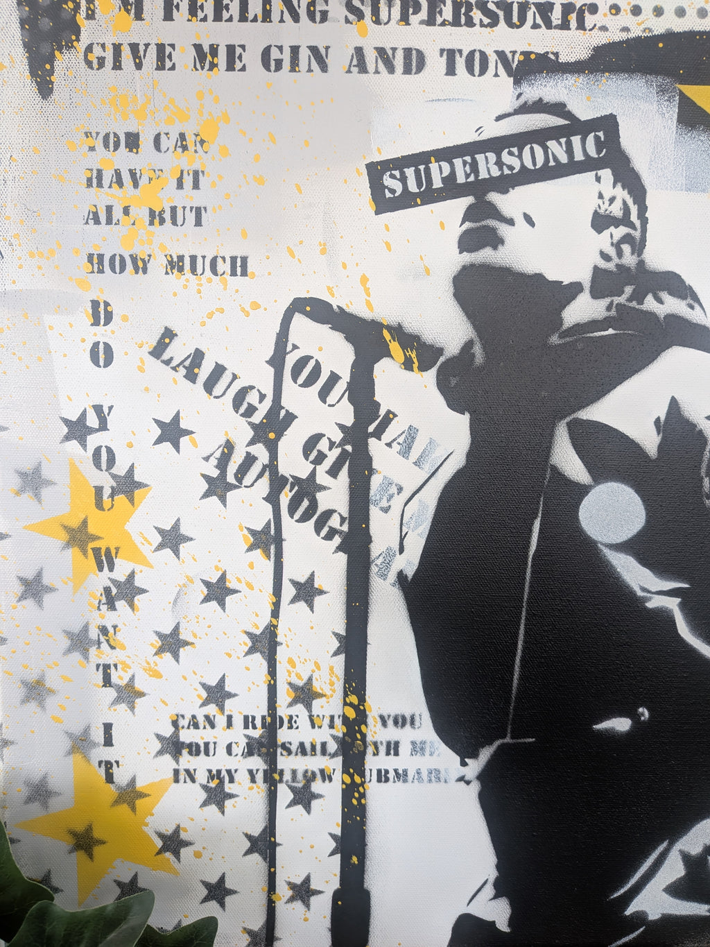 "Supersonic" original canvas painting 42x60cm