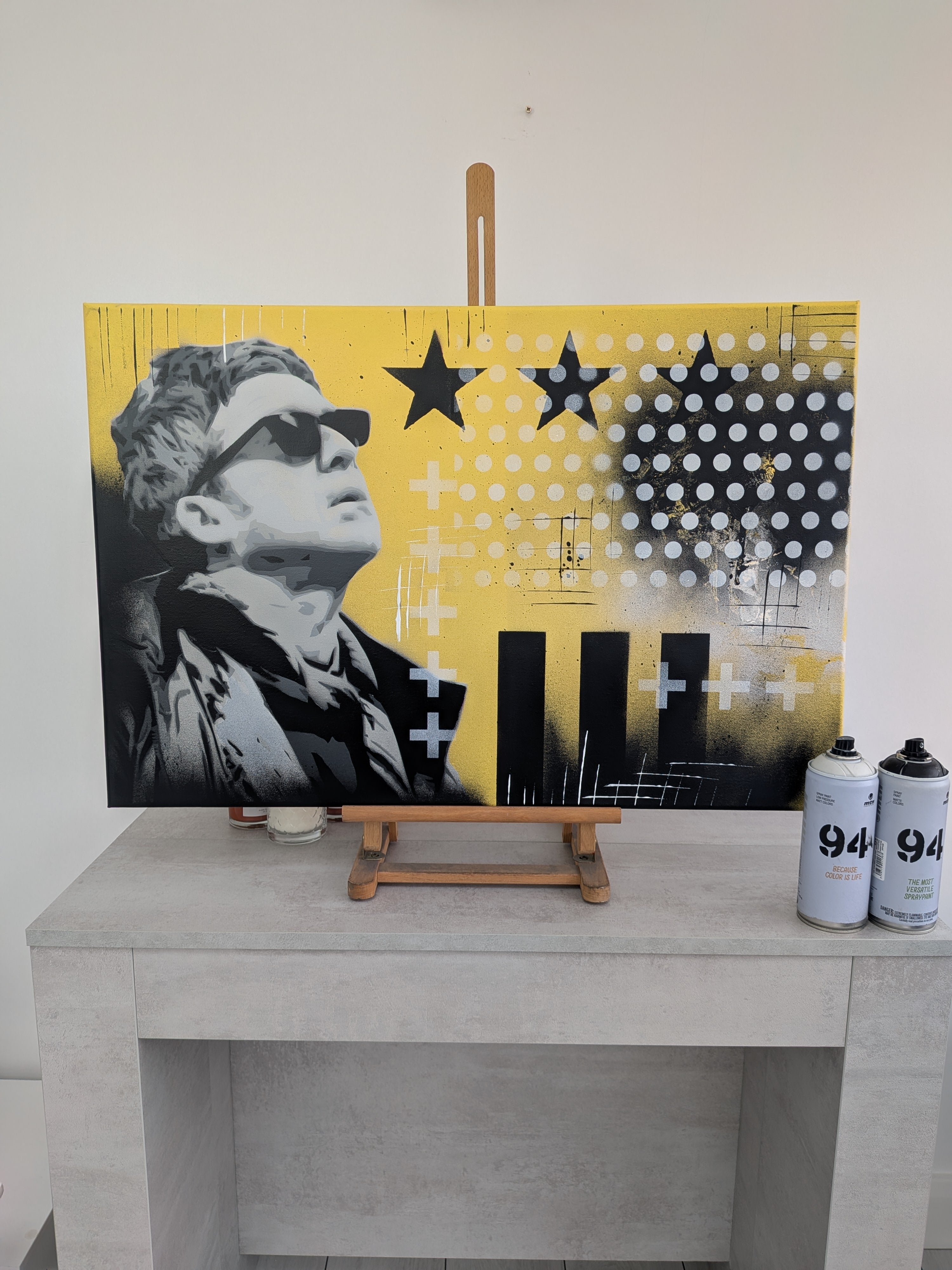 "Noel Gallagher" original canvas painting 76x51cm