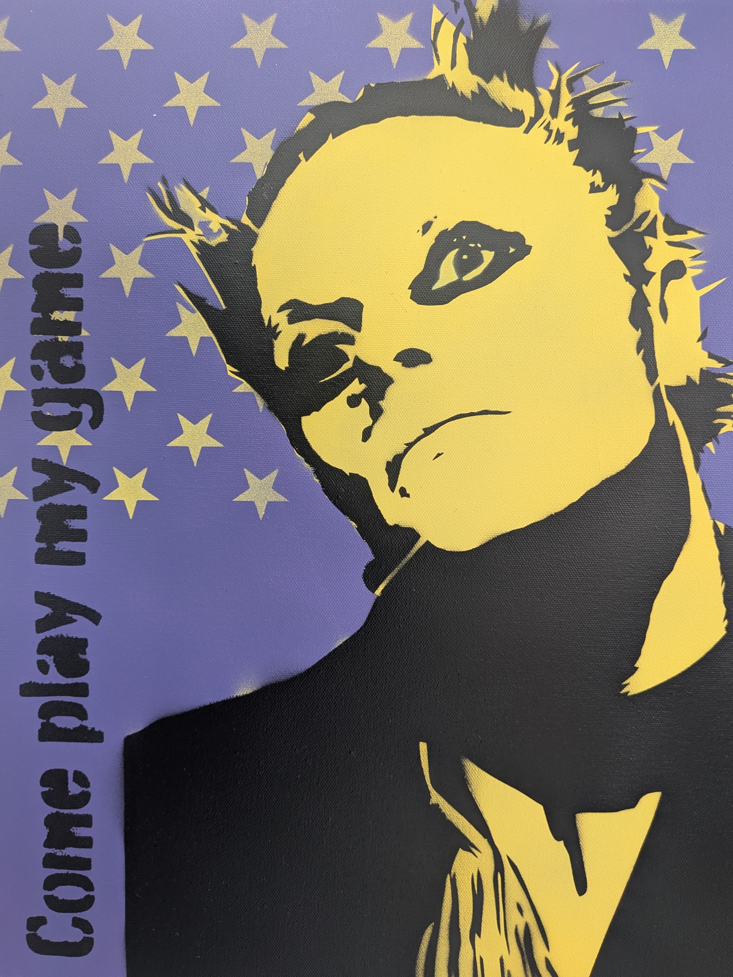 "Keith Flint" original canvas painting 76x51cm