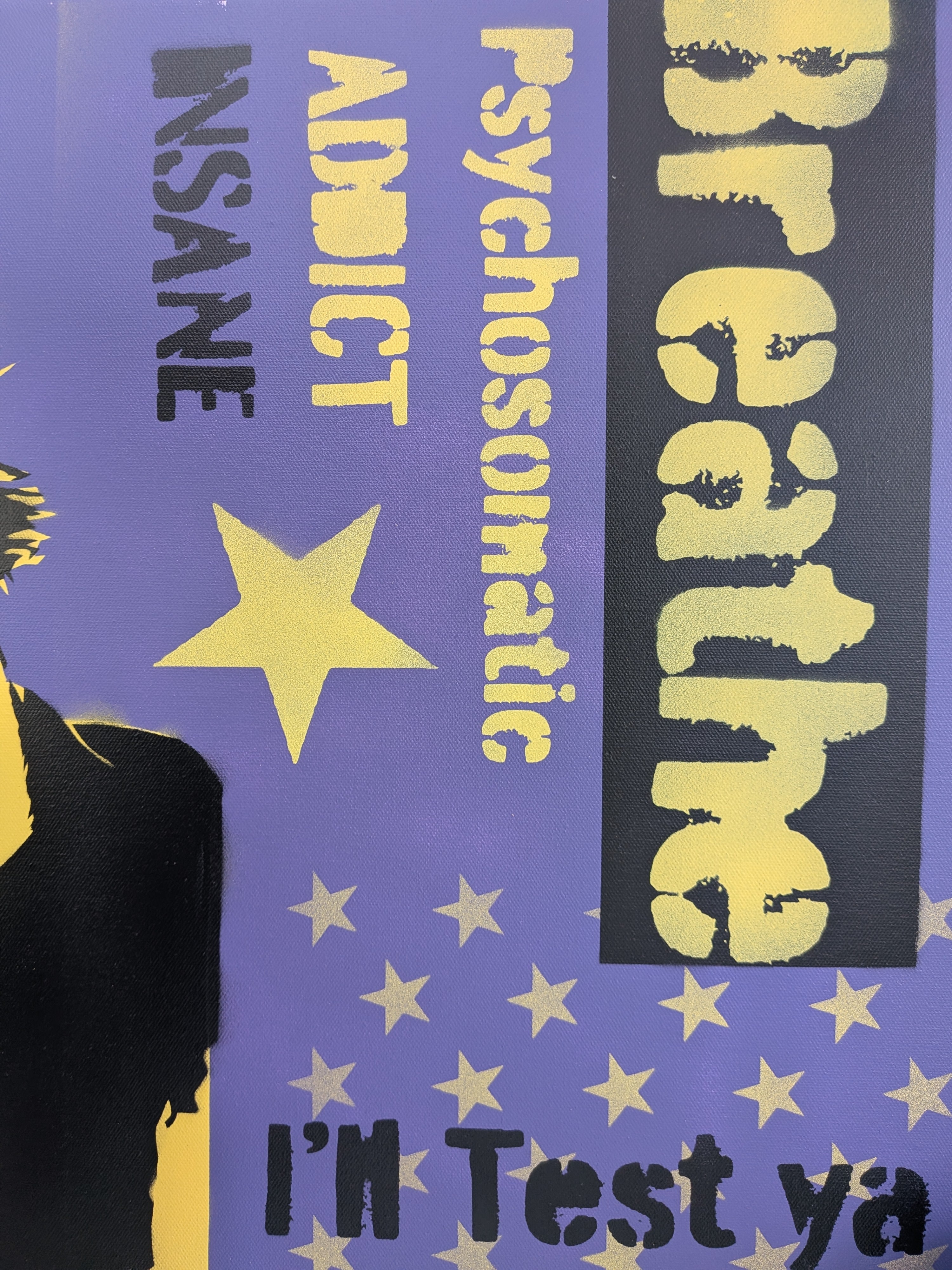 "Keith Flint" original canvas painting 76x51cm