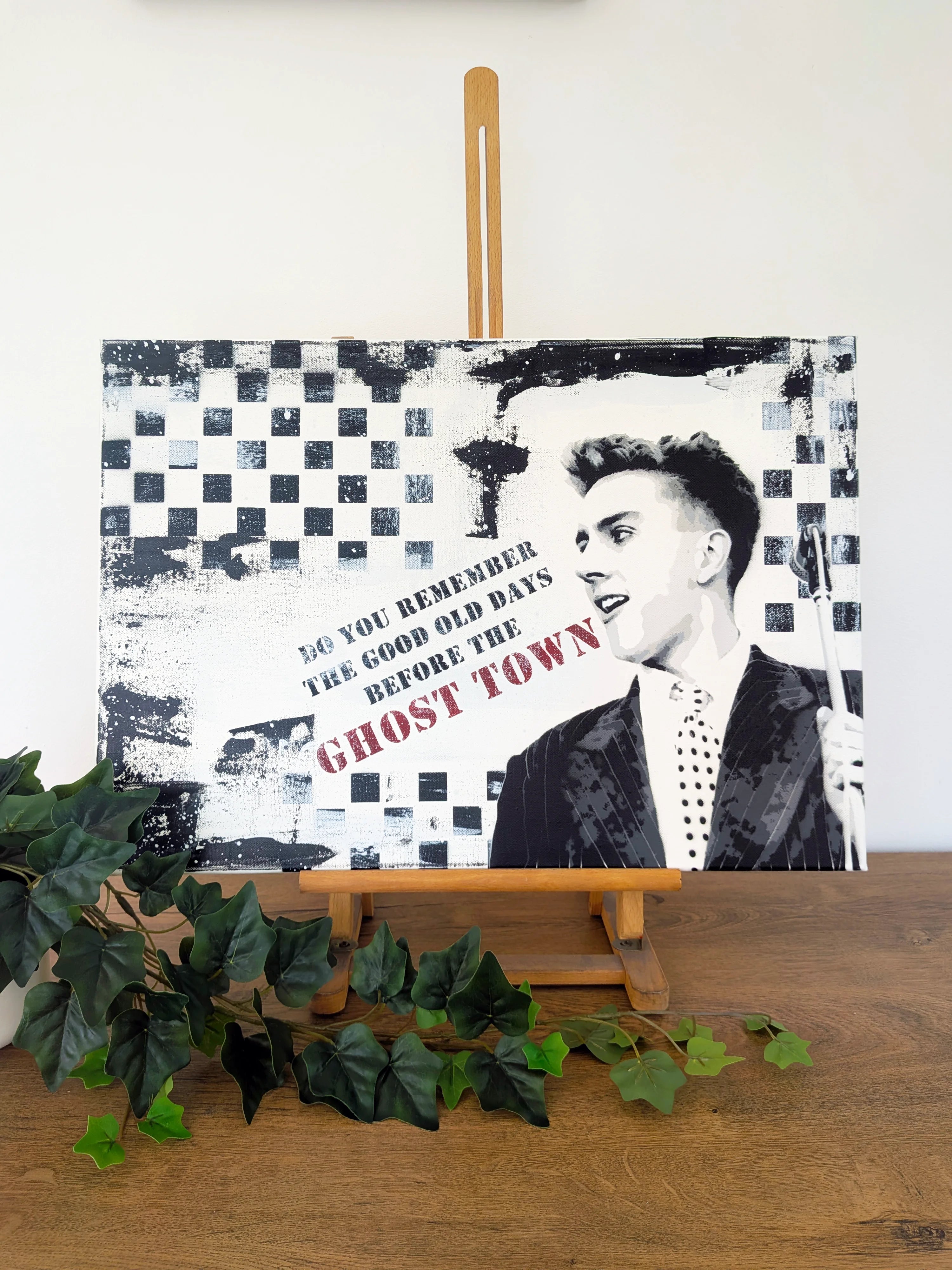 Terry Hall "Ghost Town" Original painting 42x60cm