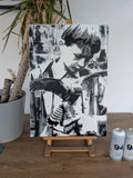 "Kes" original canvas painting 42x60cm