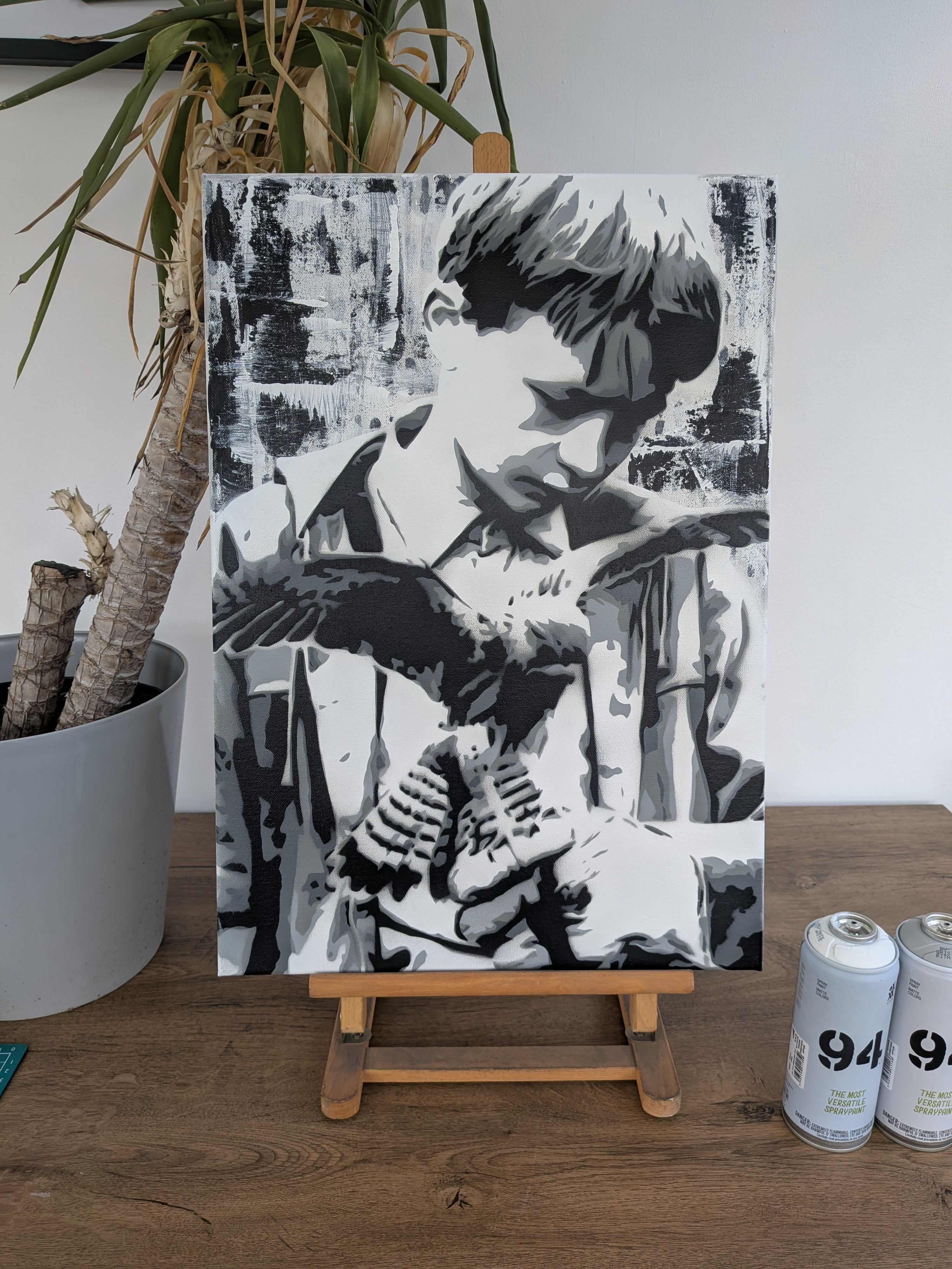 "Kes" original canvas painting 42x60cm