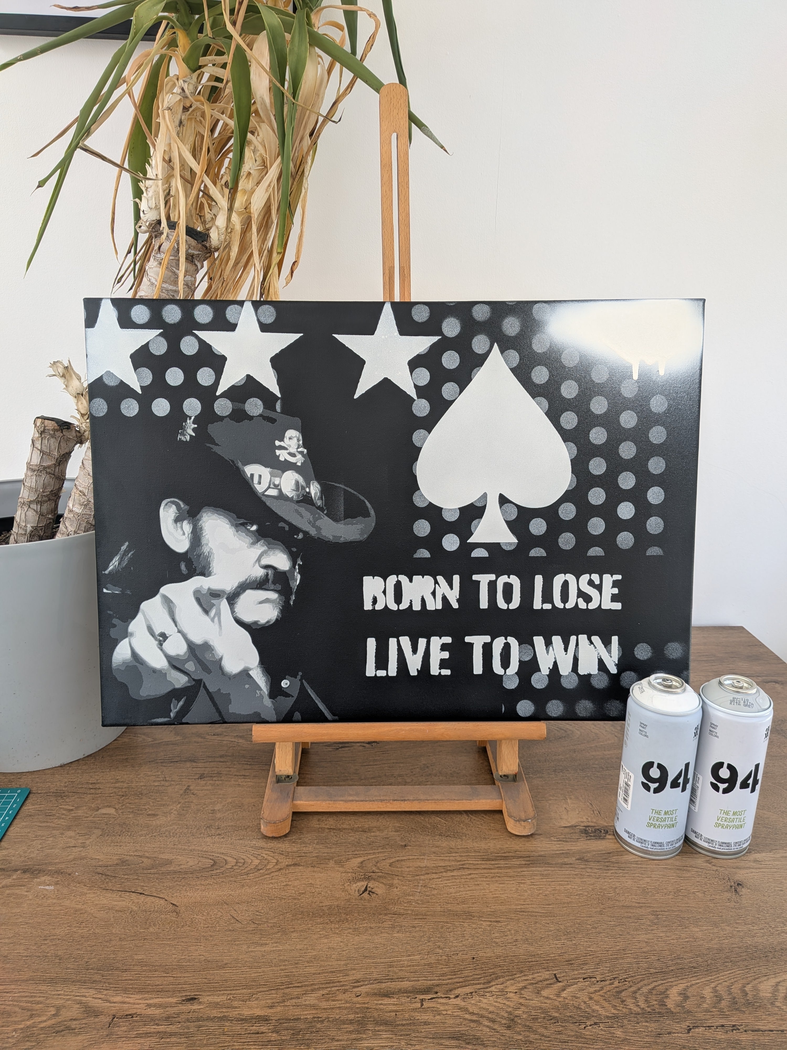 "Lemmy" original canvas painting 42x60cm